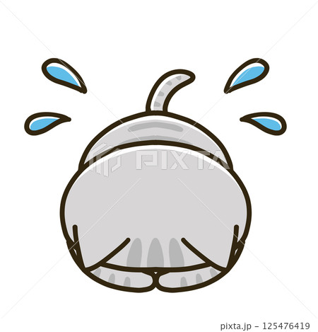 土下座するグレーのトラ猫 土下座するグレーのトラ猫 125476419