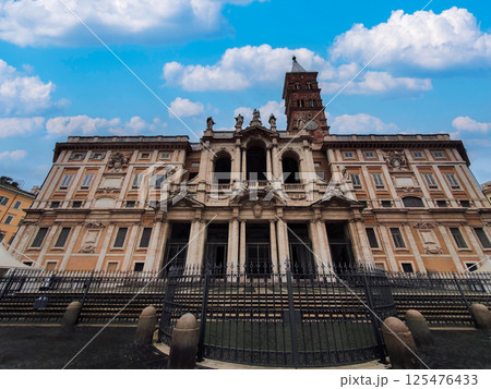 Papal Basilica of Saint Mary Major exterior in Rome, Italy. Papal Basilica of Saint Mary Major exterior in Rome, Italy. 125476433