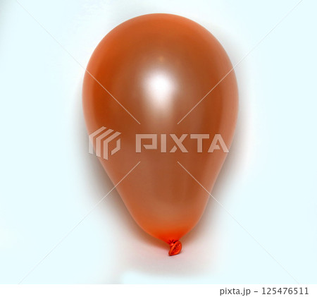 Orange balloon on white Orange balloon on white 125476511