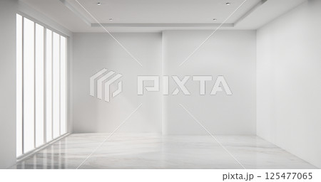 white empty room minimalist background,3D rendering 125477065