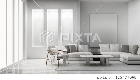 Modern room interior modern style and sofa and decoration Modern room interior modern style and sofa and decoration 125477069