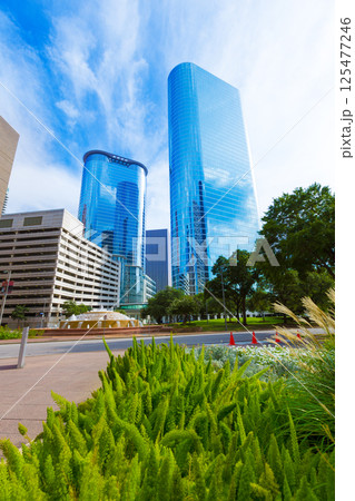 Houston downtown Smith St skyline Texas US 125477246