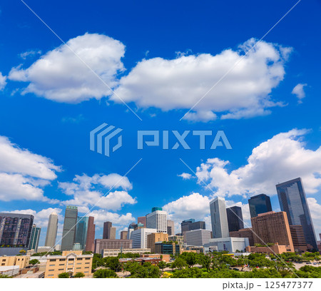 Houston skyline from south in Texas US 125477377