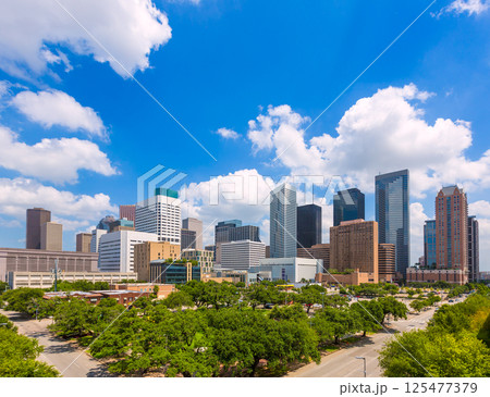 Houston skyline from south in Texas US 125477379