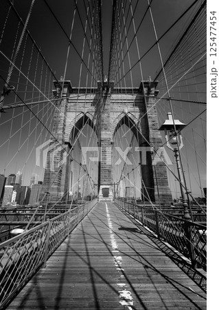 Brooklyn Bridge and Manhattan New York City US 125477454