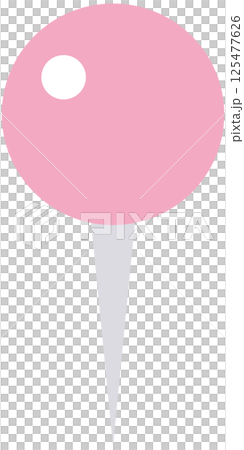 Simple round map pin illustration (pink) Simple round map pin illustration (pink) 125477626