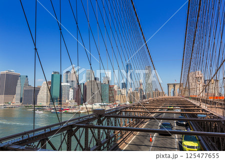 Brooklyn Bridge and Manhattan New York City US Brooklyn Bridge and Manhattan New York City US 125477655