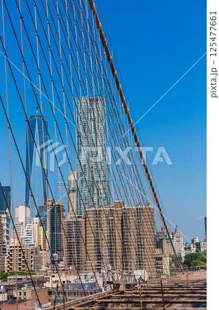 Brooklyn Bridge and Manhattan New York City US 125477661