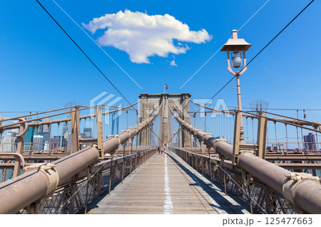 Brooklyn Bridge and Manhattan New York City US Brooklyn Bridge and Manhattan New York City US 125477663
