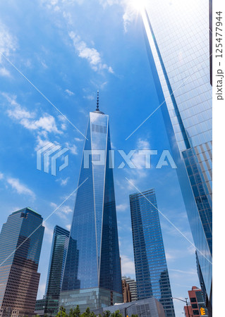 New York skyline and Freedom Tower Manhattan New York skyline and Freedom Tower Manhattan 125477944