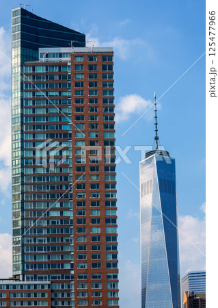 Lower Manhattan new skyline Freedom Tower US Lower Manhattan new skyline Freedom Tower US 125477966
