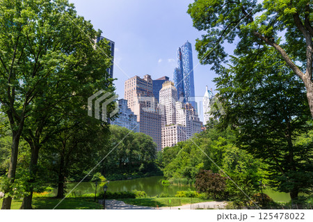 Central Park The Pond Manhattan New York 125478022