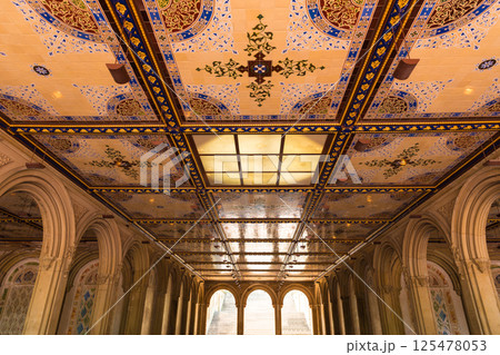 Central Park Bethesda Terrace underpass arcades 125478053