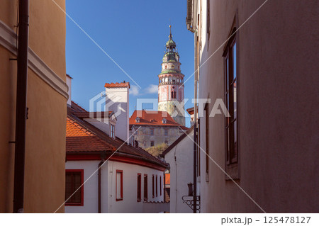 Cesky Krumlov street view, Cesky Krumlov, Czech Republic Cesky Krumlov street view, Cesky Krumlov, Czech Republic 125478127