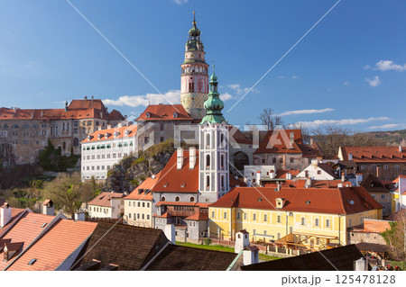 Cesky Krumlov cityscape, Cesky Krumlov, Czech Republic Cesky Krumlov cityscape, Cesky Krumlov, Czech Republic 125478128