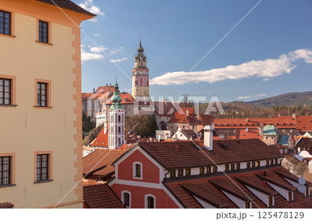 Cesky Krumlov cityscape, Cesky Krumlov, Czech Republic 125478129