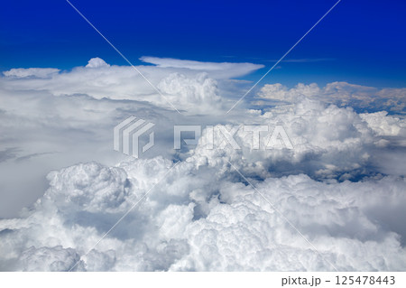 Cumulus sea of clouds view from aerial view 125478443