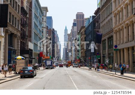 Soho building facades in Manhattan New York City 125478594