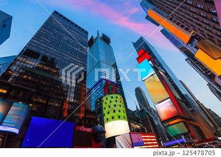 Times Square Manhattan New York deleted ads Times Square Manhattan New York deleted ads 125478705