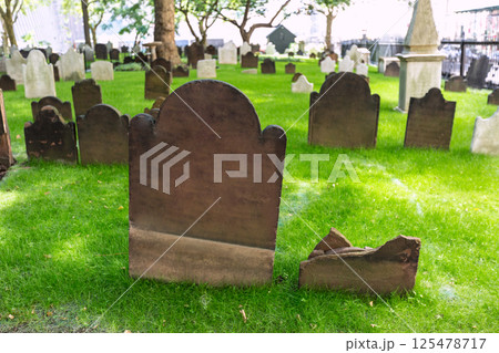 Trinity church old cemetery New York Manhattan 125478717