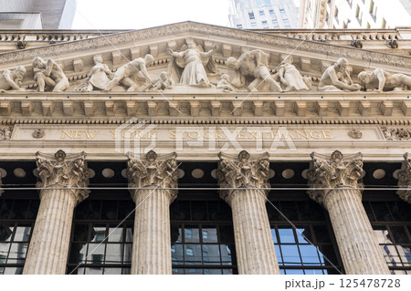 Wall Street St New York Stock Exchange 125478728