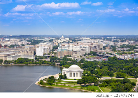 Washington DC aerial Thomas Jefferson Memorial Washington DC aerial Thomas Jefferson Memorial 125478747