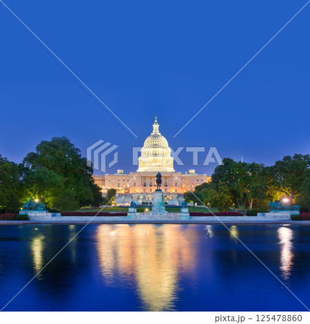 Capitol building sunset Washington DC congress 125478860