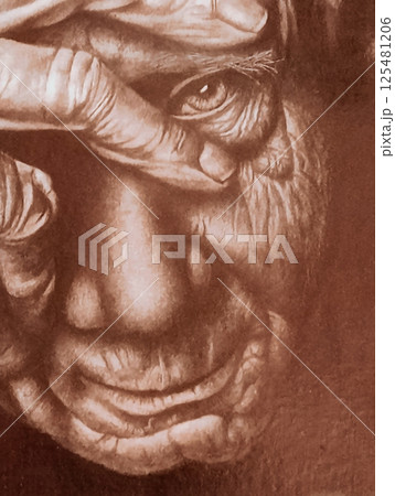 human head with human face human head with human face 125481206
