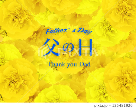 父の日　エレガントな薔薇のフレーム背景 125481926