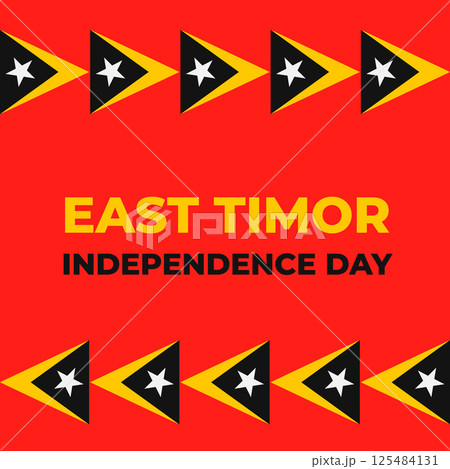 Timor-Leste or East Timor Independence Day typography poster. Vector template for banner, greeting card, flyer, etc. 125484131