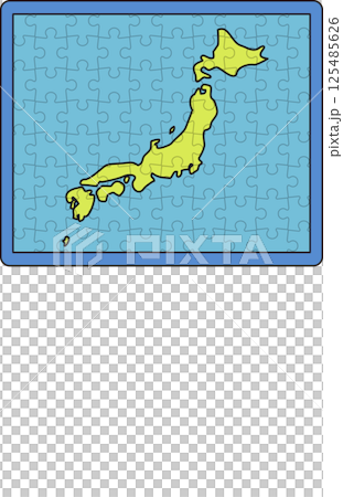 パズル日本地図 125485626
