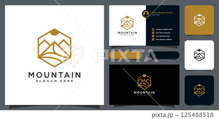 mountain logo vector design template 125488518