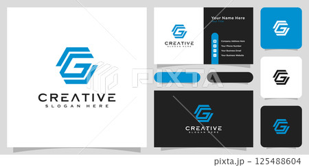 initial letter g logo line style vector design initial letter g logo line style vector design 125488604