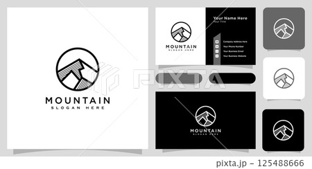 mountain logo vector design template 125488666