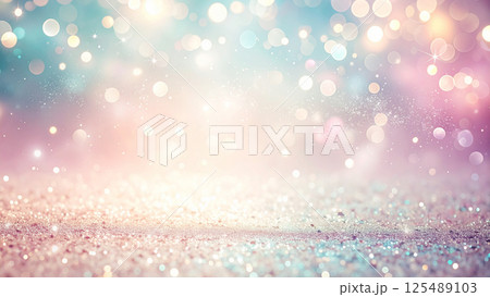 キラキラと輝く光の背景テクスチャ 125489103