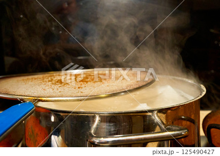 Home cooked food for gathering of family and friends 125490427