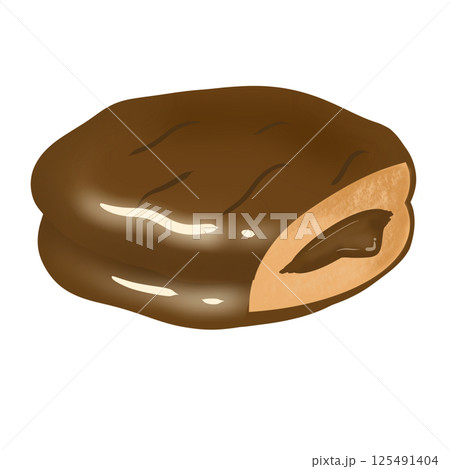 chocolate cake isolated on white chocolate cake isolated on white 125491404