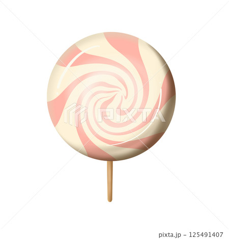 sweet lollipop isolated on white background sweet lollipop isolated on white background 125491407