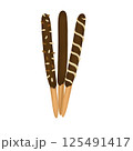 icon sticker realistic design on paper carrot 125491417