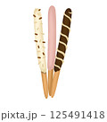 icon sticker realistic design on paper stick 125491418