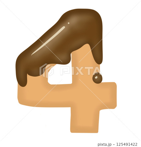 Chocolate number 4 Chocolate number 4 125491422