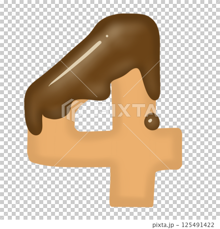Chocolate number 4 Chocolate number 4 125491422
