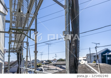 戸建て家屋の外壁修繕工事　外壁　外張り断熱リフォーム 125492240