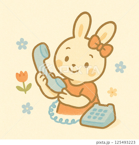 うさぎ電話 125493223