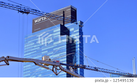 Warsaw, Poland. 28 March 2025. Construction of a modern, green, multifunctional quarter of Wola. Towarowa 22 is a city-forming project implemented by AFI Europe, Echo Investment and Archicom. Warsaw, Poland. 28 March 2025. Construction of a modern, green, multifunctional quarter of Wola. Towarowa 22 is a city-forming project implemented by AFI Europe, Echo Investment and Archicom. 125495130