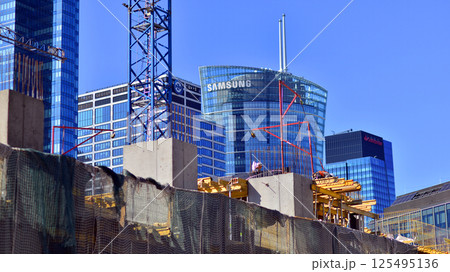 Warsaw, Poland. 28 March 2025. Construction of a modern, green, multifunctional quarter of Wola. Towarowa 22 is a city-forming project implemented by AFI Europe, Echo Investment and Archicom. Warsaw, Poland. 28 March 2025. Construction of a modern, green, multifunctional quarter of Wola. Towarowa 22 is a city-forming project implemented by AFI Europe, Echo Investment and Archicom. 125495136