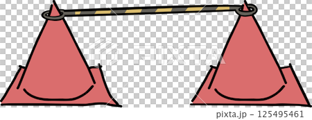 [Construction site] Traffic cone/cone bar, red 125495461
