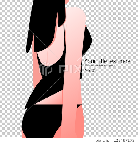 女性的なコンテンツのシンプルな表紙 125497175