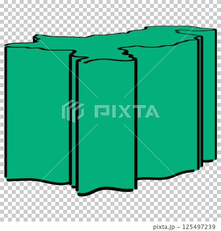 手書き_パキスタン_ベクター素材_アイソメトリックイラスト 125497239