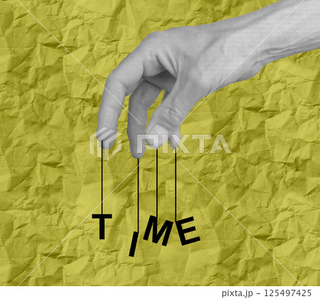 Time management concept with business person. Man controlling schedule, tasks, deadline, appointment Time management concept with business person. Man controlling schedule, tasks, deadline, appointment 125497425